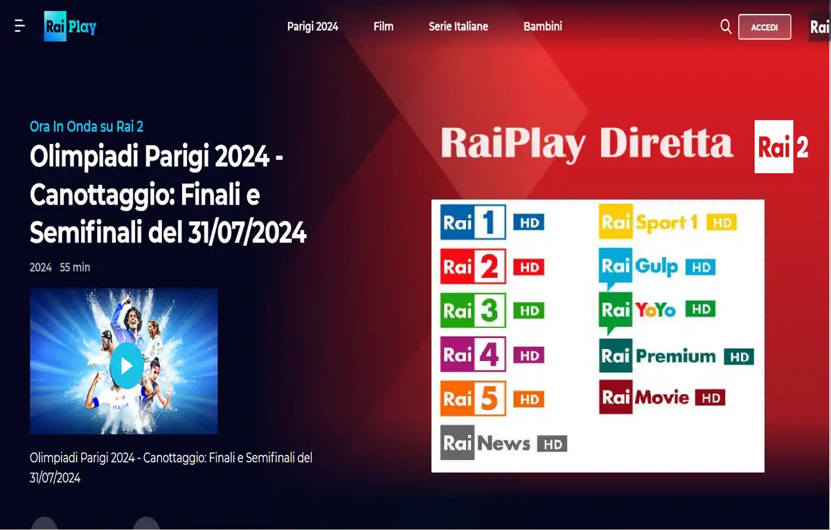 RaiPlay Diretta Rai 2