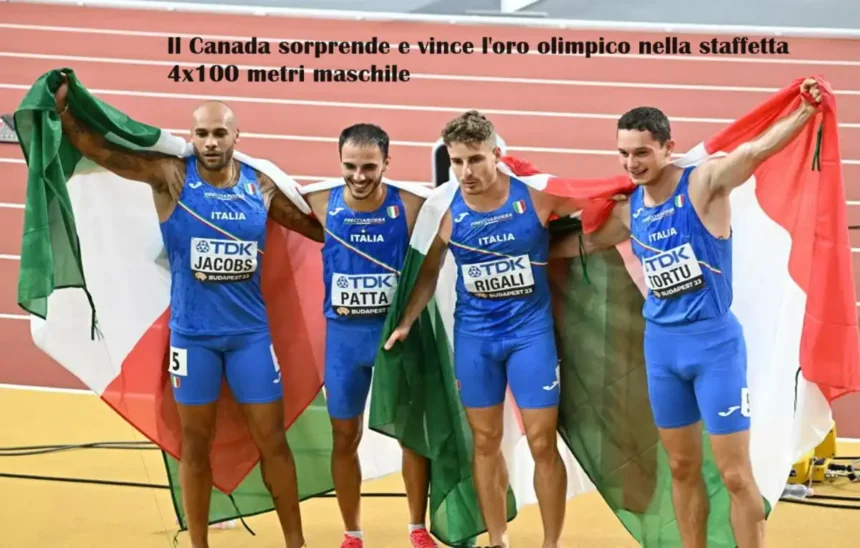 Il Canada sorprende e vince l'oro olimpico nella staffetta 4x100 metri maschile