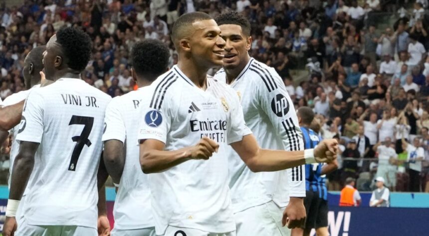 Mbappé esordisce con un gol e il Real Madrid batte l'Atalanta in Supercoppa UEFA