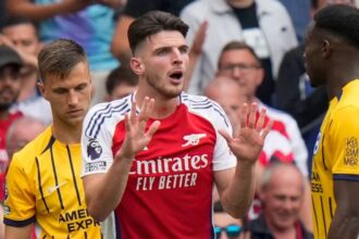 Riepilogo Premier League: il Brighton pareggia con l'Arsenal dopo l'espulsione di Rice