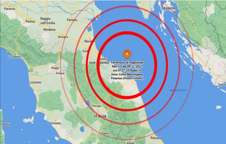 Scossa Terremoto 10 Minuti fa