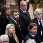 David Beckham tra i dignitari del calcio presenti al funerale dell'ex allenatore dell'Inghilterra Sven-Goran Eriksson