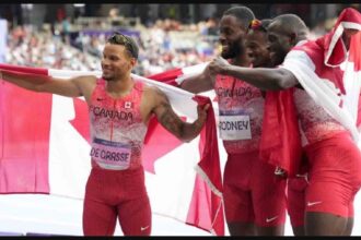 De Grasse si gode il momento, godendosi l'accoglienza dopo l'oro olimpico a Parigi